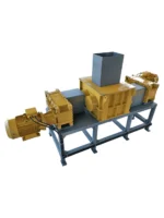 Double Shaft Shredder Machine 40/80/120/150/200 KG/H - Görsel 2